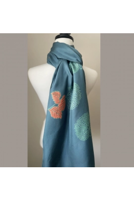 Botanical Peony Teal